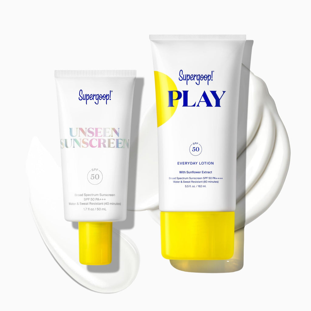 Supergoop! Unseen Sunscreen - SPF 50 - Clear & Invisible Face Sunscreen + Broad Spectrum + Makeup-Gripping Primer - Weightless, Scentless, Oil Free