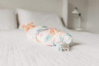Buy now Copper Pearl Large Premium Knit Baby Swaddle Receiving Blanket Floral Bloom at indiglob india