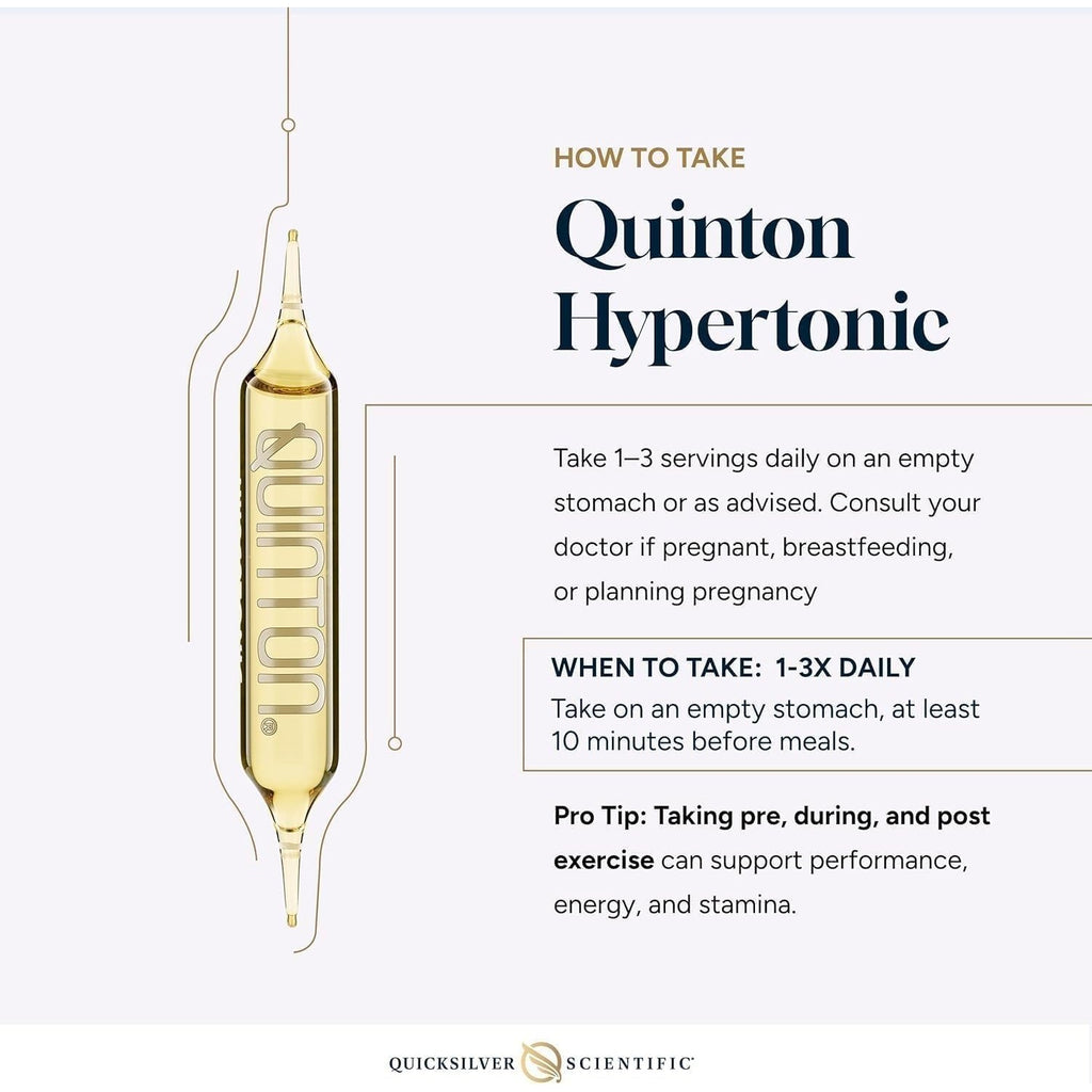 Original Quinton Hypertonic, 30 Drinkable Ampoules