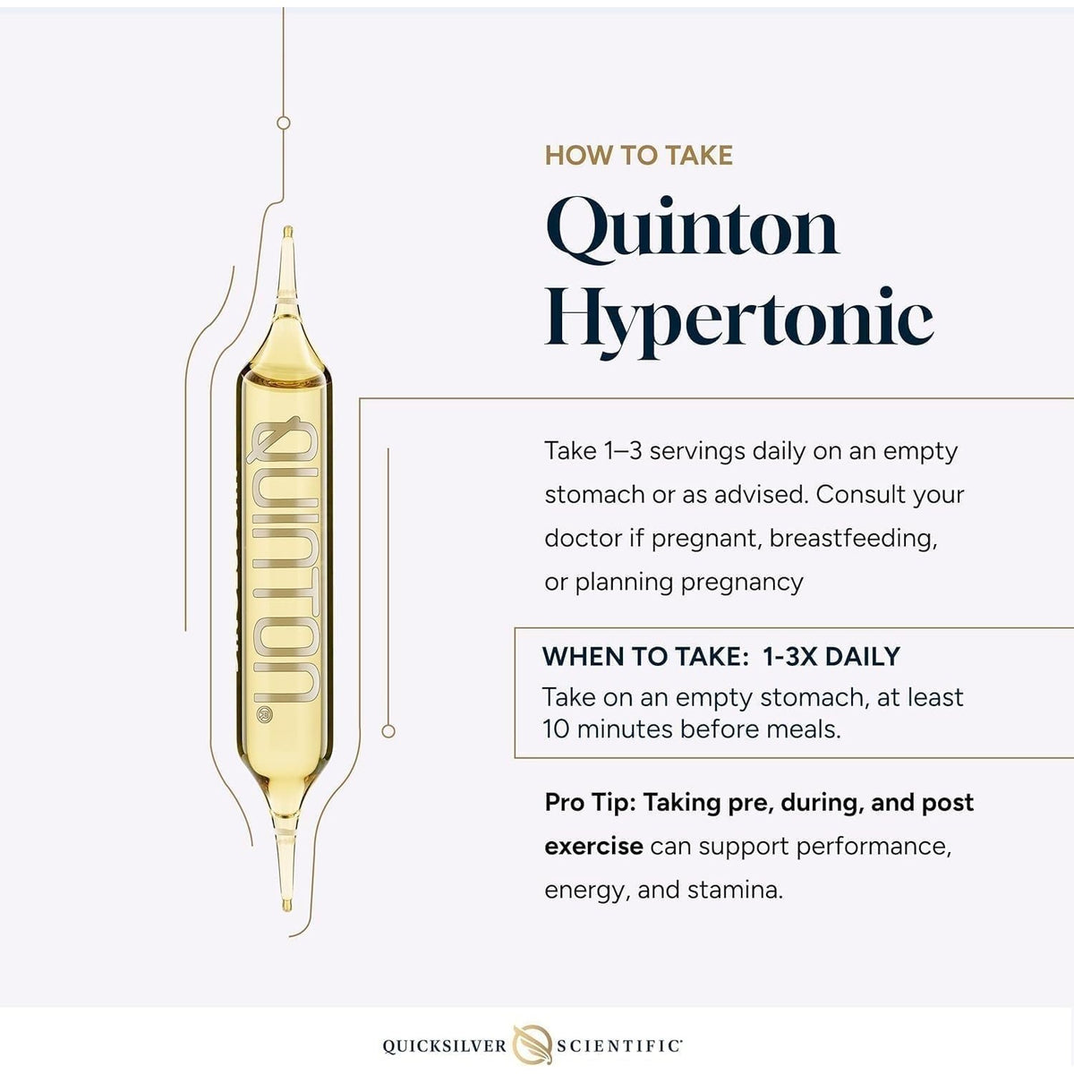 Original Quinton Hypertonic, 30 Drinkable Ampoules