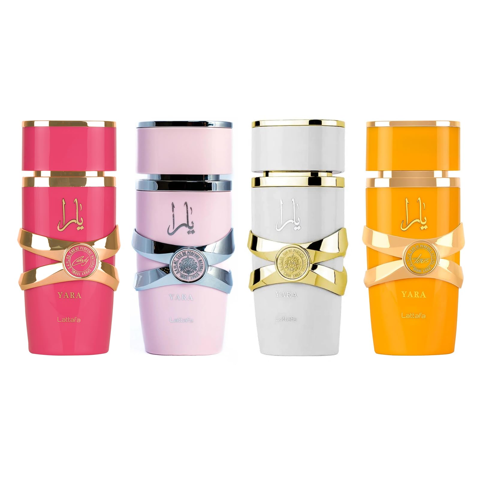 Buy now Lattafa Yara Tous - Tropical, Fruity, Floral, Vanilla - Eau de Parfum Long-Lasting Fragrance for Women, 3.40 Ounce / 100 ml Yara Gift Set 3.4 Fl Oz (Pack of 4) at indiglob india