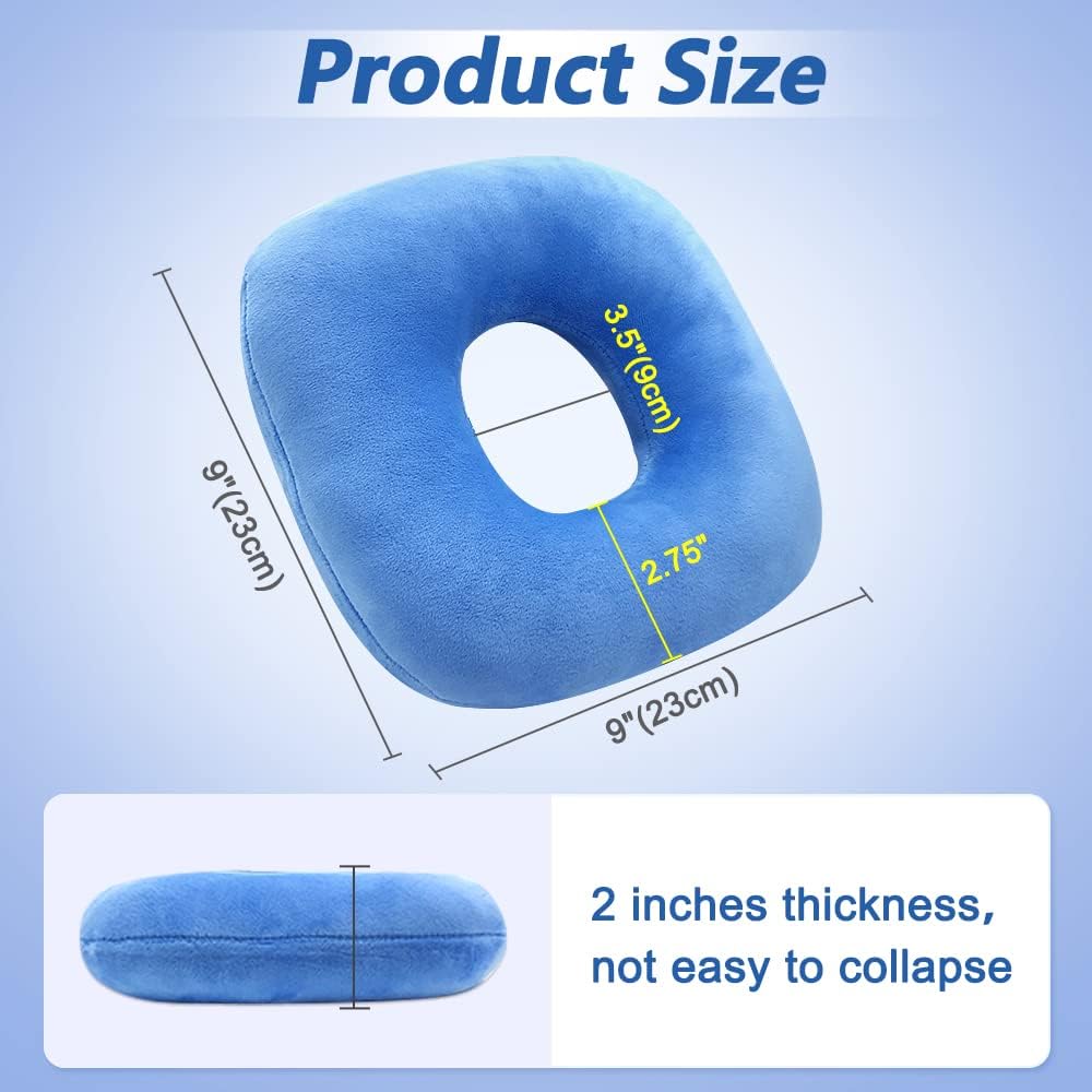 Buy now Ear Piercing Pillow for Side Sleeping Ear Pillows with Holes for Ear Pain Pressure Sore Relief Earring Cnh Nflammation Surgery Guard Pillow Headphone Sleepers Donut Cushion Adjustable Filling at indiglob india