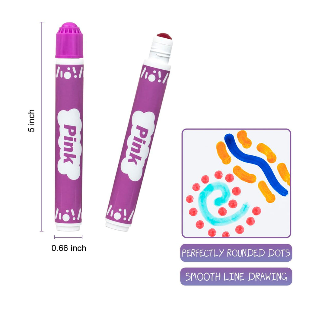 DOSEWART 16 Color Bingo Daubers Washable Bingo Markers Dot Paint Marker Set