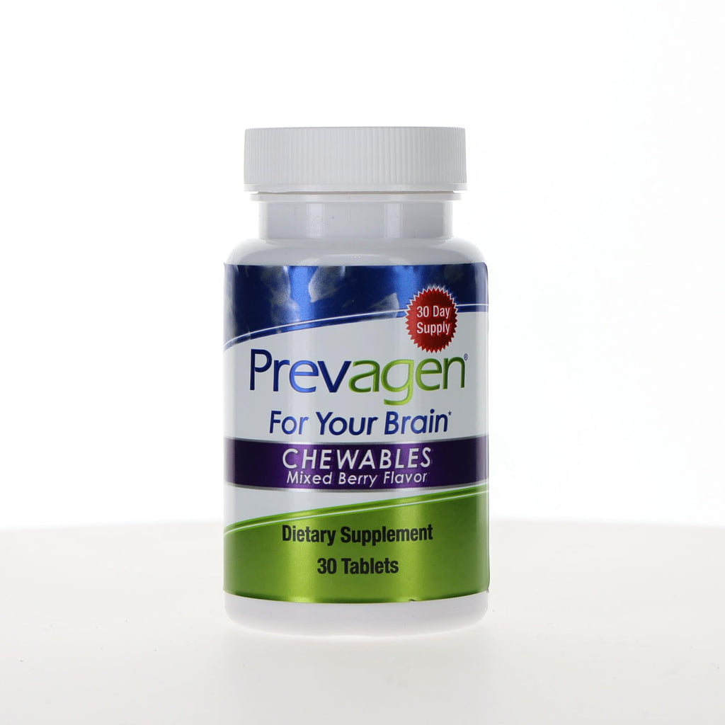 Prevagen Regular Strength Mixed Berry Chewables with Storage Box, 1-Pack | For Your Brain, 1 Month Supply, 10mg Apoaequorin, 50mcg Vitamin D3, 30 Tablets per Bottle
