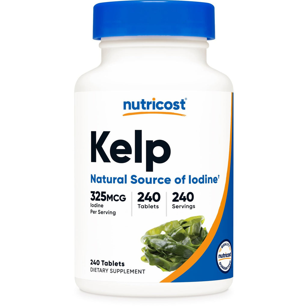 Nutricost Kelp Tablets, 325mcg of Iodine, 240 Tablets, Gluten-Free