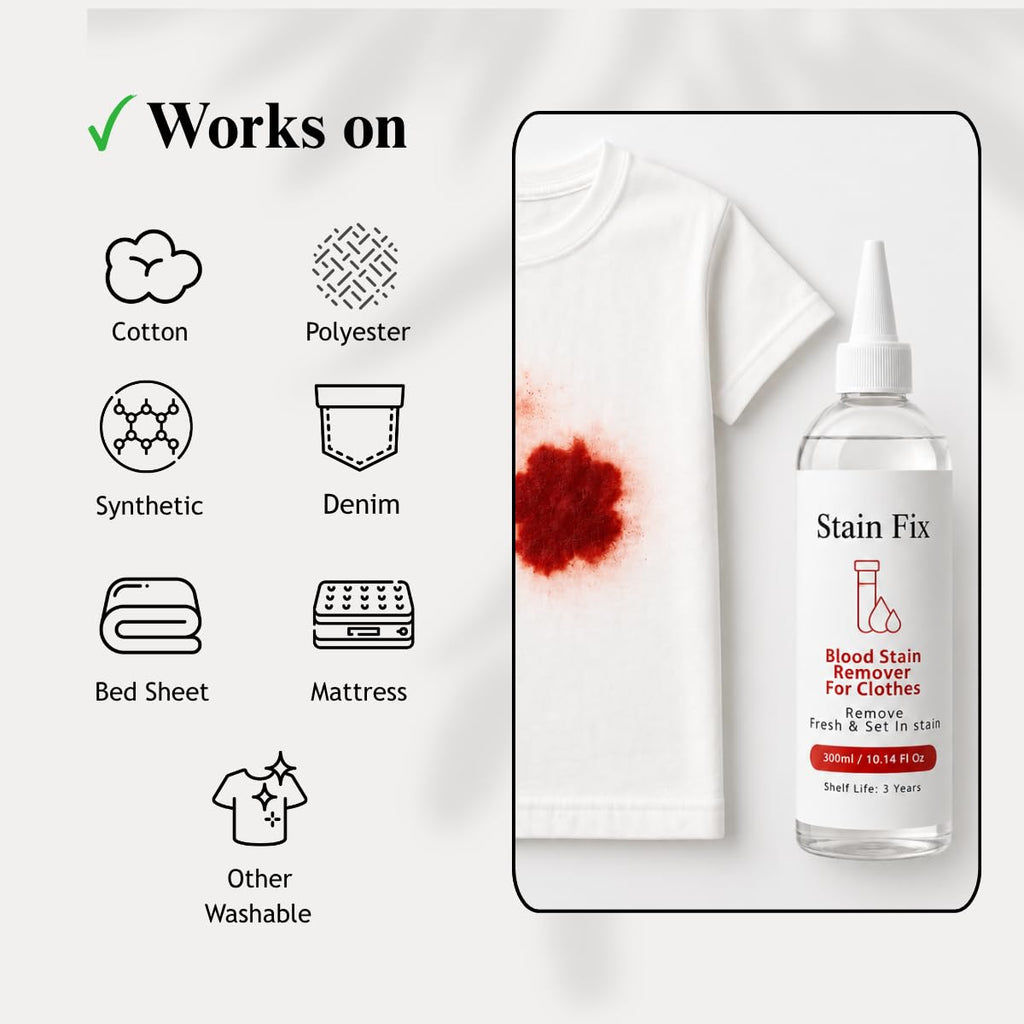 Blood Stain Remover for Clothes (10.14oz)