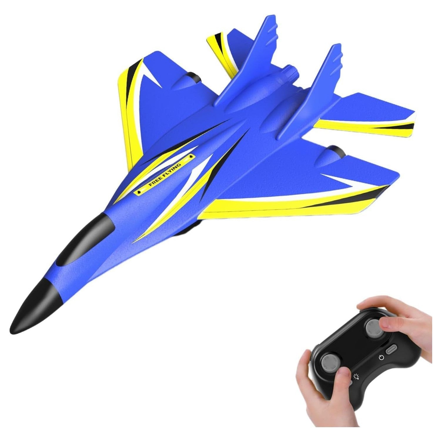 Buy now Remote Control Airplane,RC Airlane Ready to Fly,2 Channels RC Plane Built in 6-Axis Gyro,Easy to Fly Remote Control Plane for Kids Boys Beginner (Blue) at indiglob india