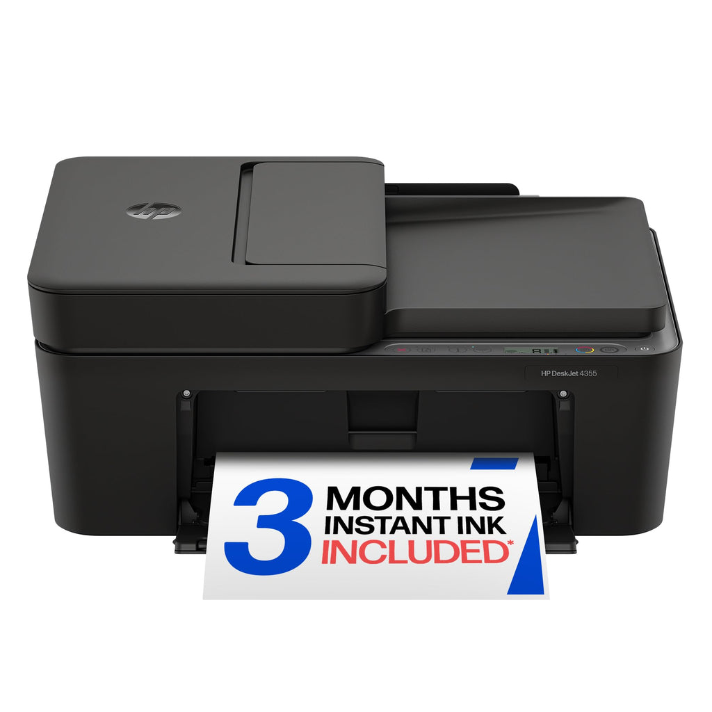 HP DeskJet 4355 Wireless All-in-One Color Inkjet Printer, Scanner, Copier, Best-for-Home, 3 Month Trial of Instant Ink Included, AI-Capable (AJ4Y0A)