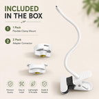 15.7 inch Flexible Baby Monitor Clip Mount for HelloBaby HB6560/HB6550/HB65/HB40/HB6339/HB66/HB6550Pro, ANMEATE SM935E, Baby Camera Mount Holder Stand with , Attach to Baby Crib Without Without Tools
