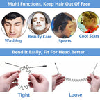 bodbop Metal Hair Band for Men Headband Sports Hairband Non Slip Women Hoop