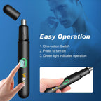 Winsea Precision Nose Hair Trimmer – 360° Safe & Efficient Electric Trimming, USB Rechargeable, Waterproof, for Nose, Ear, Eyebrows, and Beard Grooming