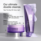 Clinique Take The Day Off Facial Cleansing Mousse With Hyaluronic Acid + Glycerin | Dissolves Makeup, Sunscreen + Pollution | For All Skin Types, 4.2 Fl Oz