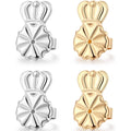 Buy now DELECOE Earring Lifters Hypoallergenic Earring Backs for Droopy Ears Adjustable 14K Gold Plated Secure Backs Repacements for Heavy Studs Droopy Earrings (Gold&Silver) Silver+Gold at indiglob india