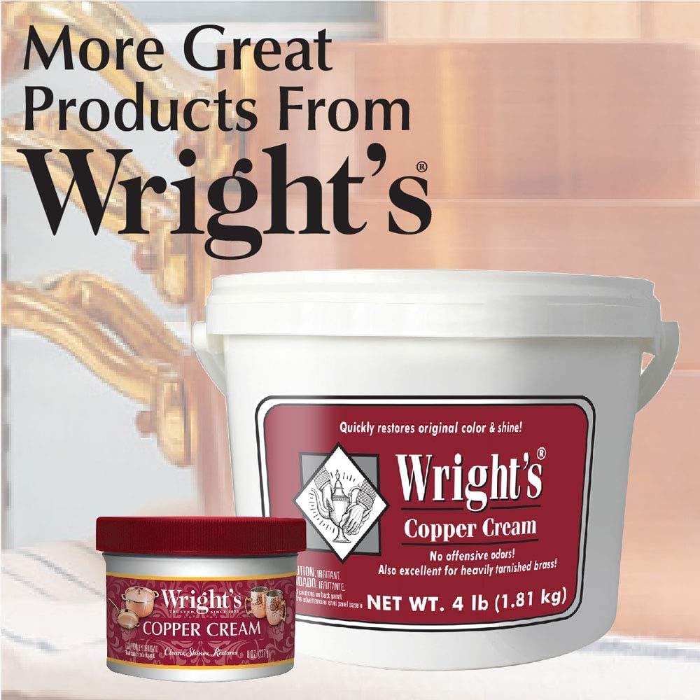 Buy now Wright's Silver Cleaner and Polish Cream - 8 Ounce - Ammonia Free - Gently Clean and Remove Tarnish Without Scratching at indiglob india