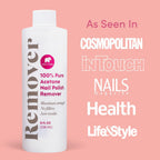 ella+mila 100% Pure Acetone Nail Polish Remover for Acrylic & Gel, 8 fl oz