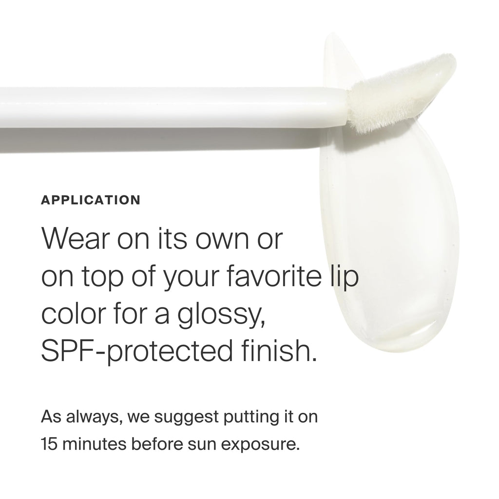 Buy now Supergoop! Lipscreen Shine SPF 40, 0.34 fl oz - Water-Resistant Clear Lip Gloss - Broad Spectrum SPF Lip Balm with Grape Seed Extract, Sunflower Seed Oil & Kelp Extract - Non-Sticky Formula at indiglob india