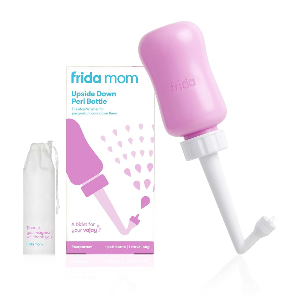Buy now Frida Mom Upside Down Peri Bottle for Postpartum Care, Portable Bidet Perineal Cleansing and Recovery for New Mom, The Original Fridababy MomWasher at indiglob india