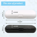 Buy now 2 Pcs Electric Toothbrush Travel Case, Portable Travel Toothbrush Holder for Electric Toothbrush Set (White and Black) at indiglob india