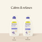 Aveeno Stress Relief Body Wash, Lavender Scent with Nourishing Prebiotic Oat, Sensitive Skin Body Wash for Normal to Dry Skin, Paraben-, Dye-, and Soap-Free, Value Size 33 Fl Oz