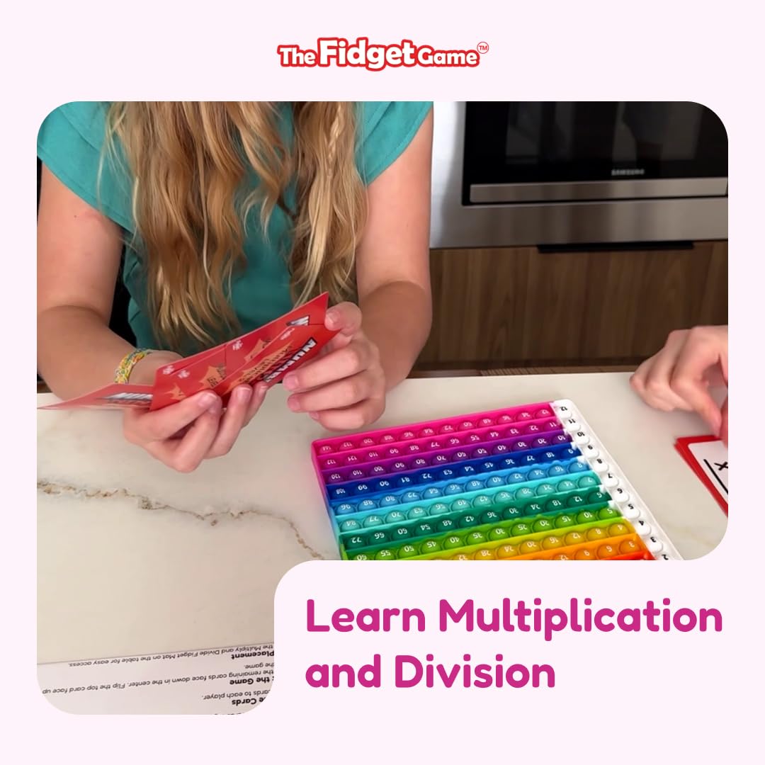 The Fidget Game Number Ninja, Multiplication & Division Game for Grades 2–4
