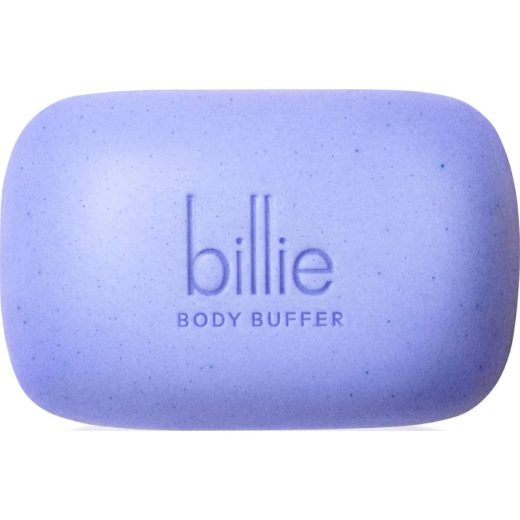 Billie Body Buffer, Pre-shave Body Exfoliator Bar, 3.5 oz | Pre shave exfoliator, hydrating and soothing aloe and shea butter, Jojoba and castor oil beads, Sensitive skin
