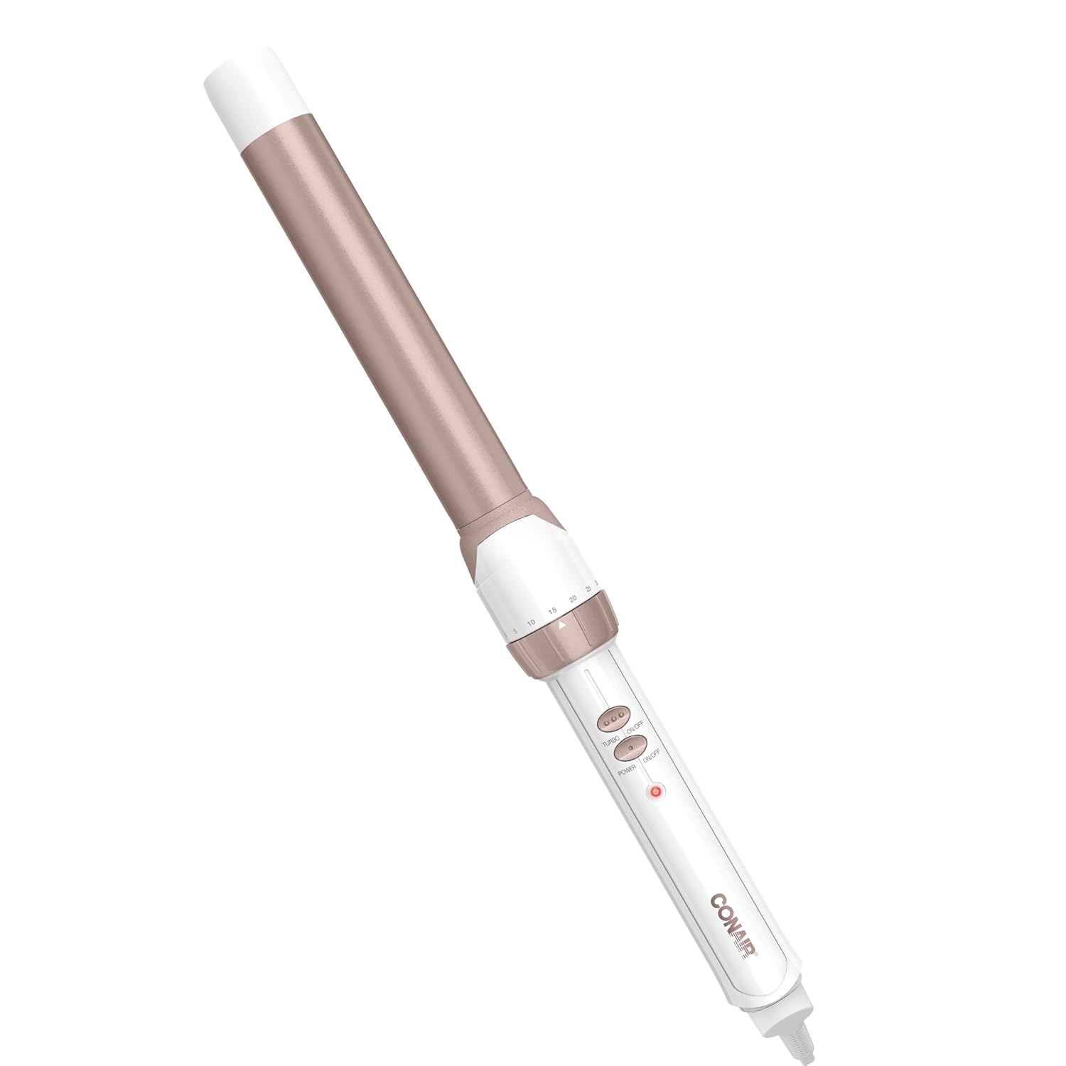 Buy now Conair Double Ceramic 1-Inch Curling Wand, Produces Flawless Waves, Curling Iron for Use on Medium and Long Hair, 30 Heat Setting Curling Iron, White 1-inch Wand White at indiglob india