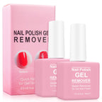 Gel Nail Polish Remover, (2pcs) Gel Polish Remover for Nails, No Need for Foil, Quick & Easy Polish Remover In 2-3 Minutes, No Need Soaking Or Wrapping-15ml