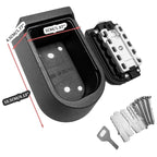 Key Lock Box for Outside Wall Mount, Waterproof Spare Key Storage Box, 10-digits Combination Lockbox Push Button Key Keeper Box for Home Indoor & Outdoor Realtors Landlord Property Management