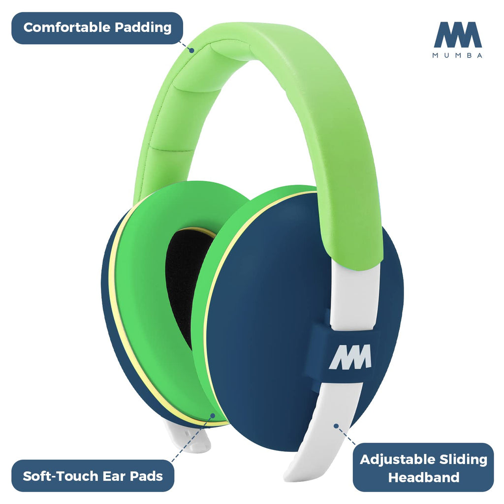 Buy now Mumba Baby Ear Protection Noise Cancelling Headphones - Earmuffs for Babies and Toddlers - Ages 3-24+ Months at indiglob india