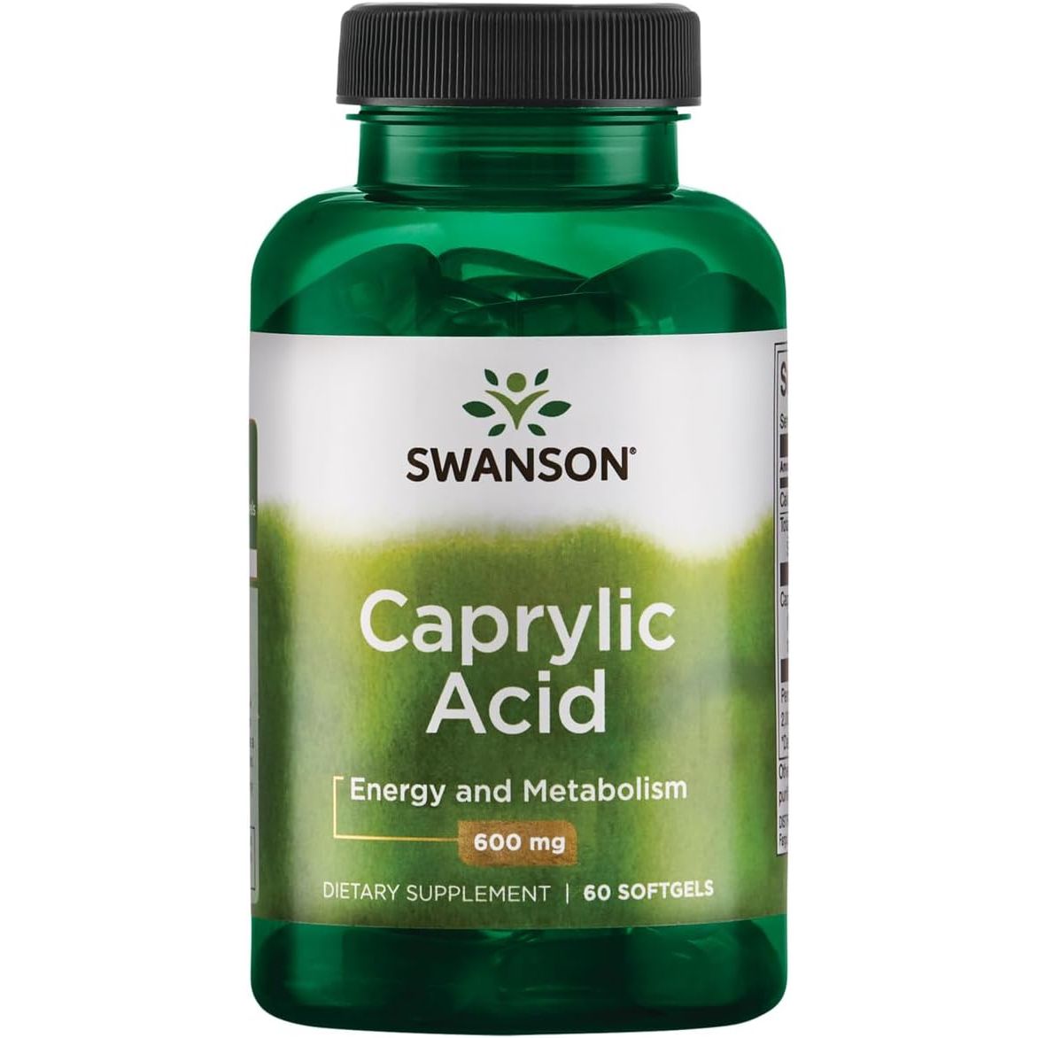 Buy now Swanson Caprylic Acid 600 Milligrams 60 Sgels at indiglob india
