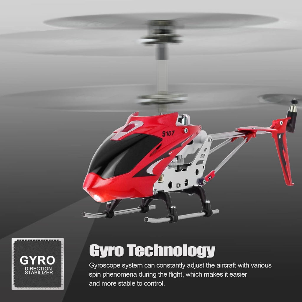 Buy now Cheerwing S107/S107G Phantom 3CH 3.5 Channel Mini RC Helicopter with Gyro Crimson at indiglob india