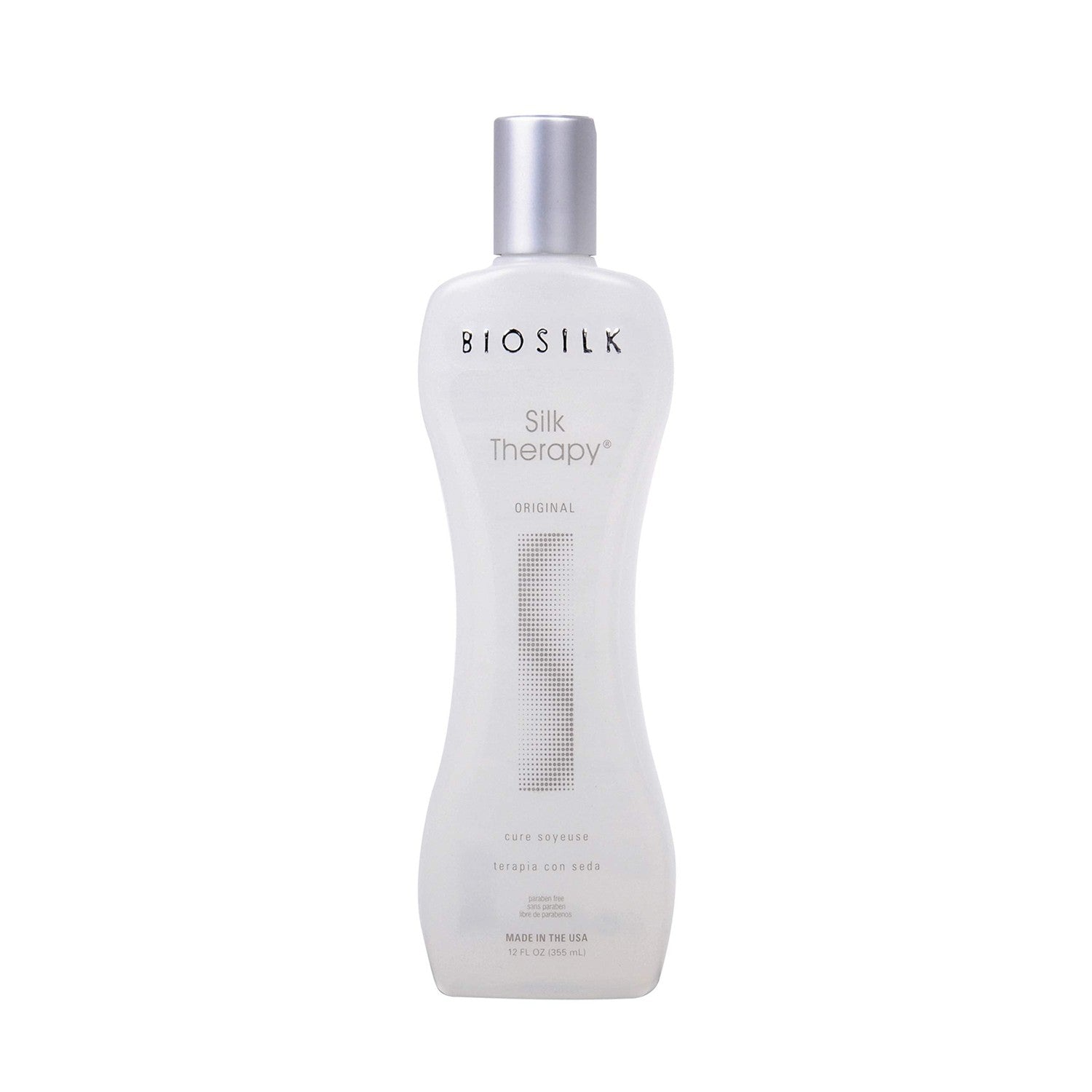 BioSilk Silk Therapy Original, Reconstructing Leave-In Hair Treatment, Adds Shine, Smooths & Prevents Split Ends, Sulfate-Free, Paraben-Free, Cruelty-Free, 34 Oz