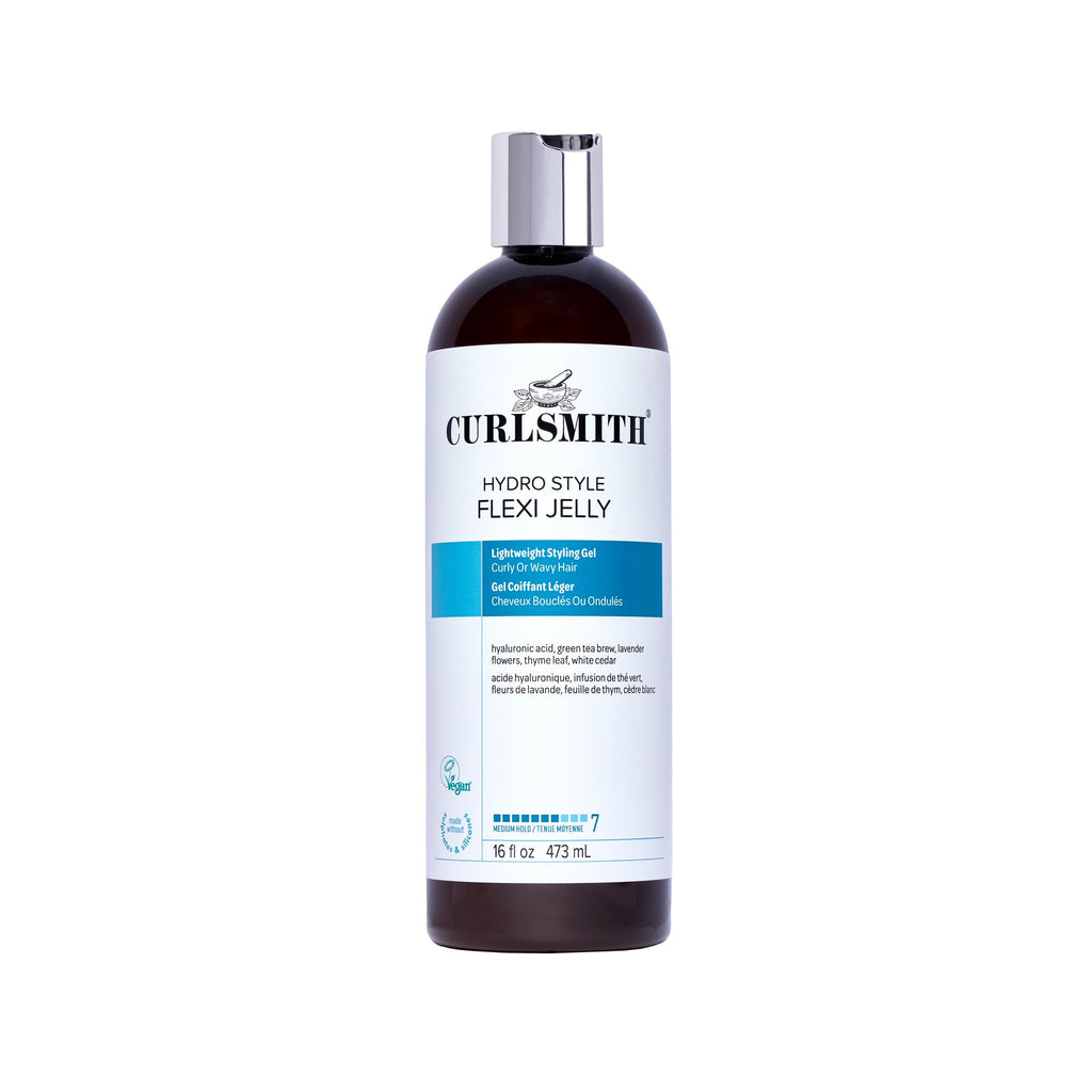 CURLSMITH Hydro Style Flexi - Curl Defining, Medium Hold Jelly Styler, For Bouncy Curls, For All Curl Types, Vegan & Cruelty Free