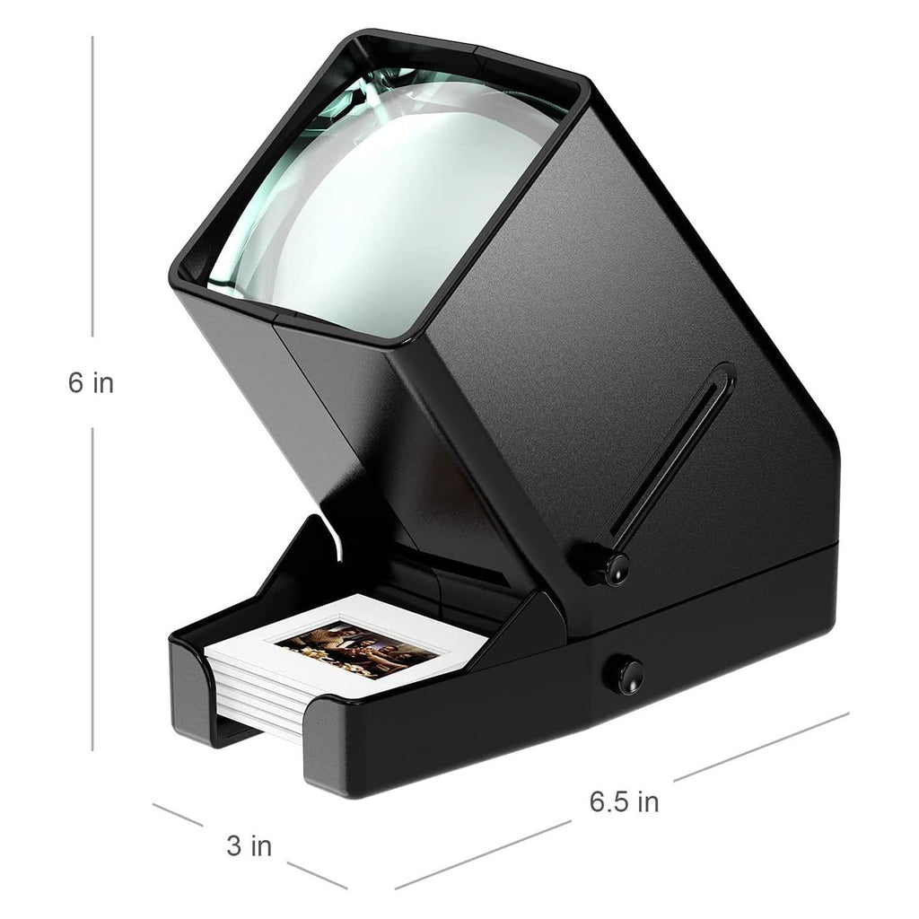 DIGITNOW!35mm Slide and Film Viewer, 3X Magnification LED Lighted Illuminated Viewing,USB Powered/Battery Operation-for 35mm Slides & Positive Film Negatives(4AA Batteries Included)