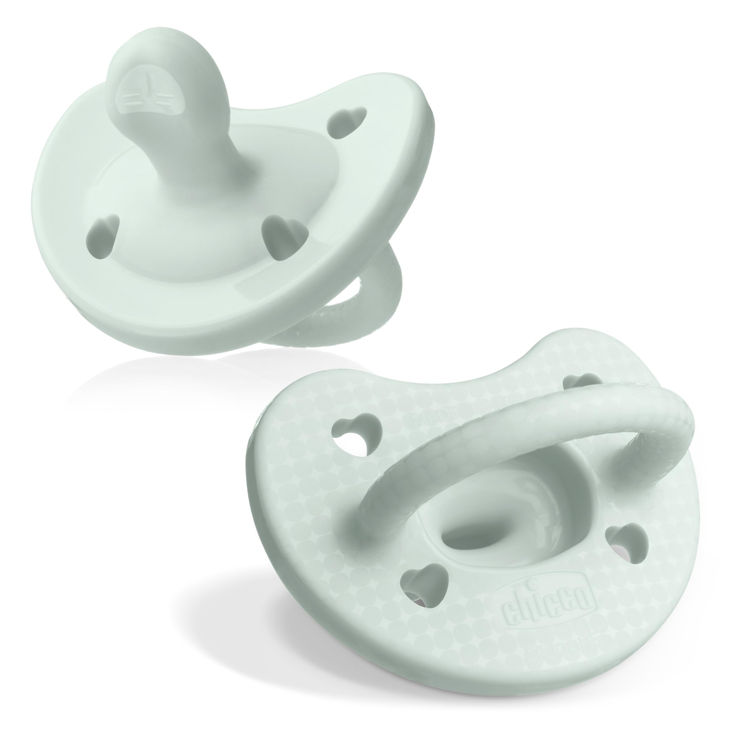 Buy now Chicco PhysioForma Silicone Orthodontic Pacifier, 0-6m | 100% Soft Silicone | Supports Breathing & Oral Development | Satin-Textured Nipple | Includes Sterilizing Case | BPA Free | Blue/Green, 2pk 0 to 6 months Mint Two Pack oz. at indiglob india