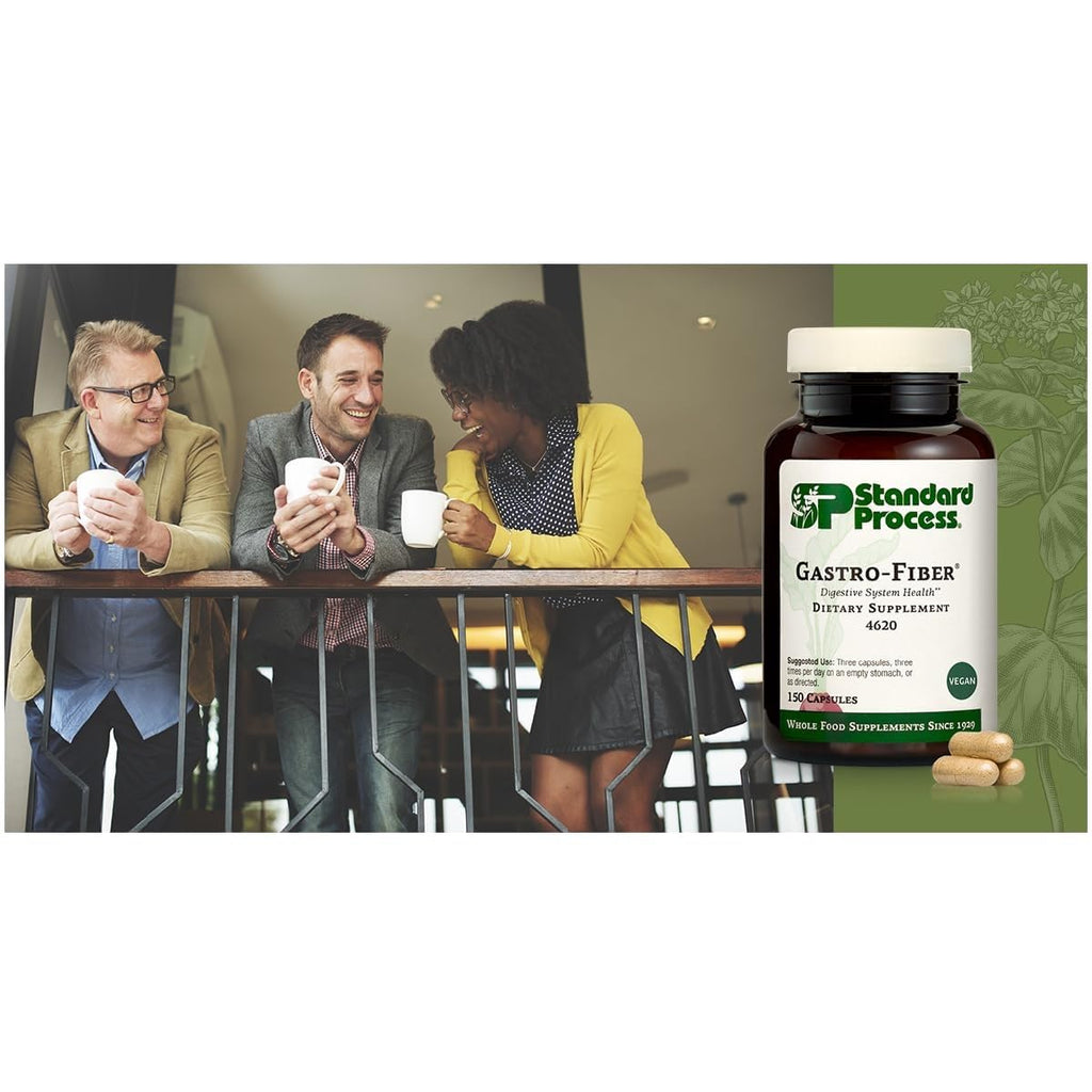 Standard Process Gastro-Fiber, Prebiotic Digestive Supplement, 150 Capsules