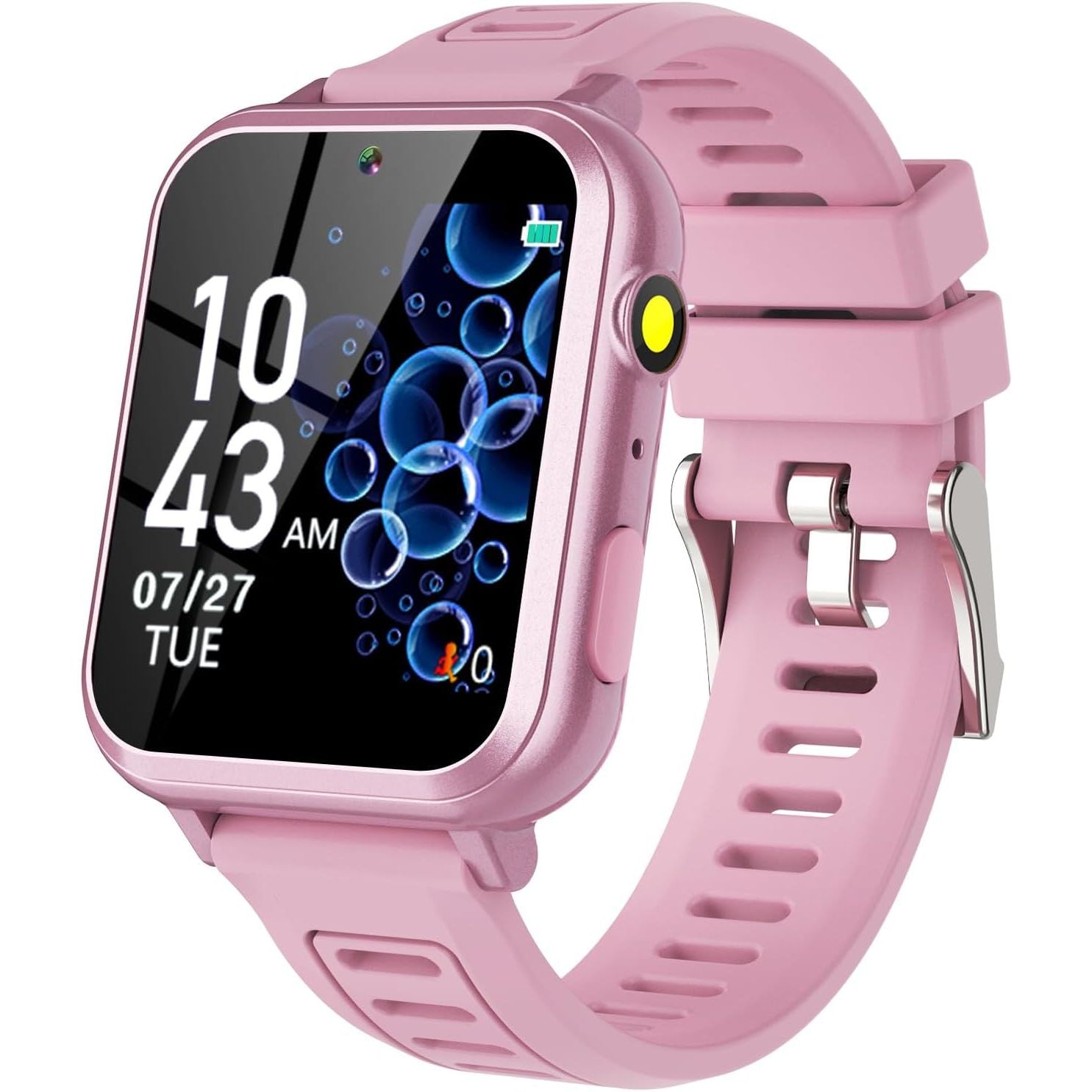 Buy now Smart Watch for Kids Gift for Girls Age 5-12, 1.54" Touch Screen Watch with HD Camera Video 39 Games Music Pedometer Flashlight Alarm Clock, Gifts for 7 8 9 10 Year Old Girls Boys Rose at indiglob india