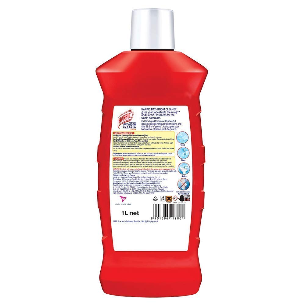 Harpic Bathroom Cleaner - 1 L (Lemon)