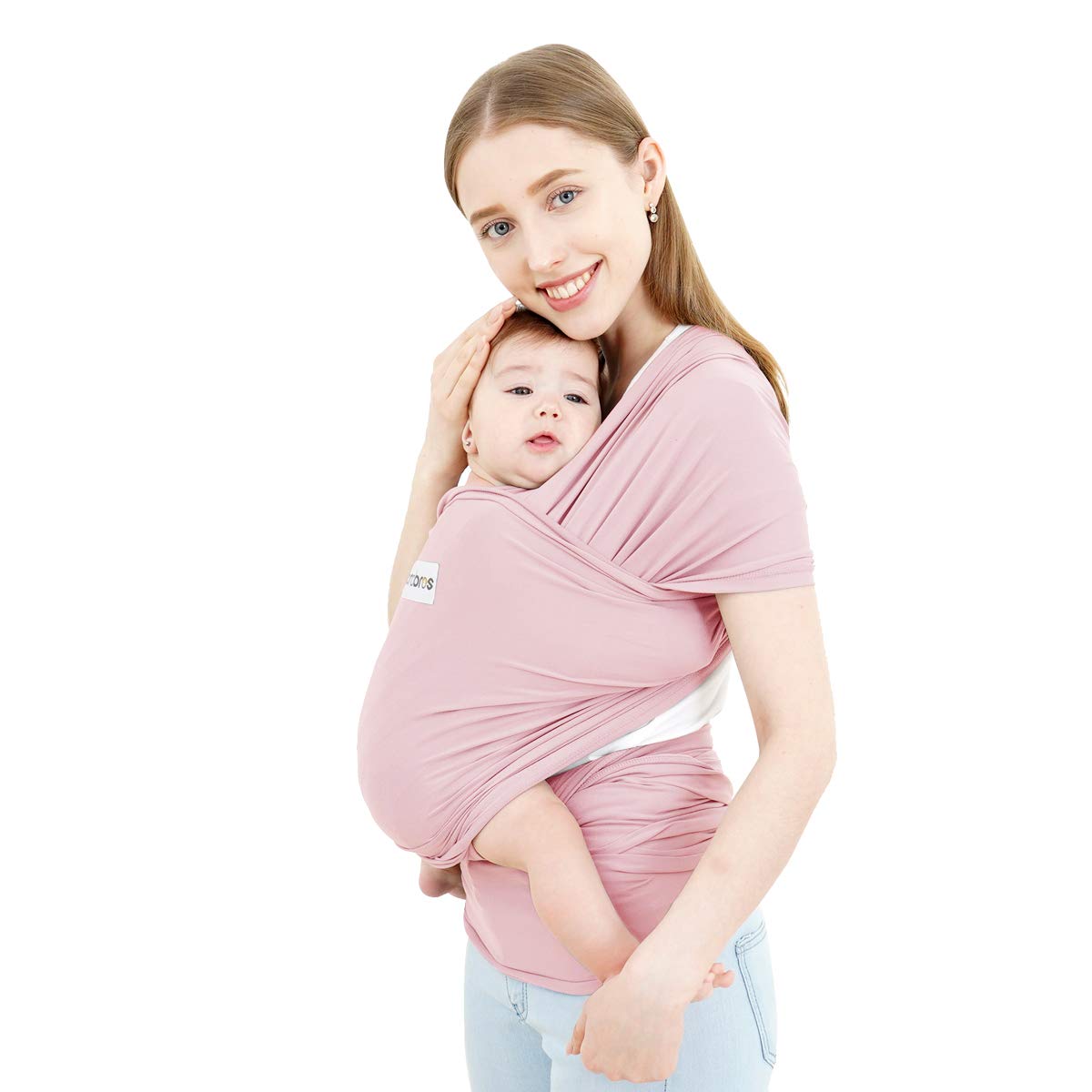 Buy now Acrabros Baby Wrap Carrier,Hands Free Baby Carrier Sling,Lightweight,Breathable,Softness,Perfect for Newborn Infants and Babies Shower Gift,Black Pink at indiglob india