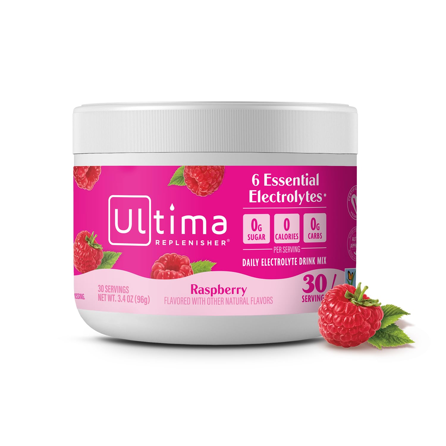 Buy now Ultima Replenisher Daily Electrolyte Powder Drink Mix â€“ Sugar Free â€“ Raspberry, 30 Servings â€“ Hydration Powder with 6 Key Electrolytes and Trace Minerals â€“ Keto Friendly, Vegan, Non-GMO Raspberry at indiglob india