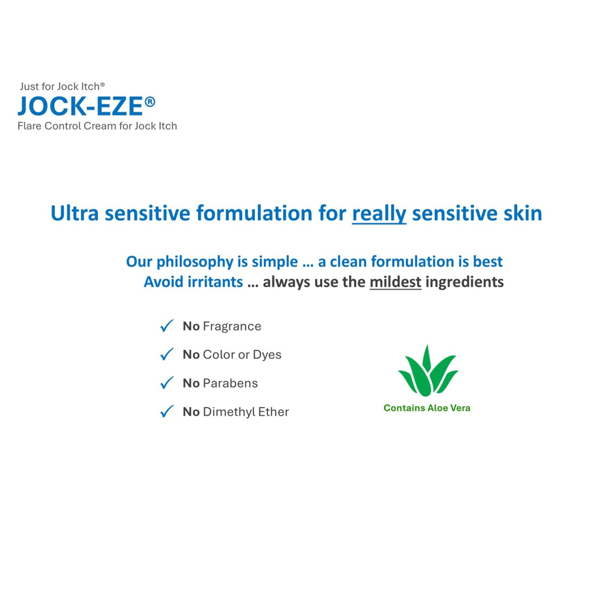 JOCKEZE clotrimazole Cream for Jock Itch and Tinea cruris 0.5oz