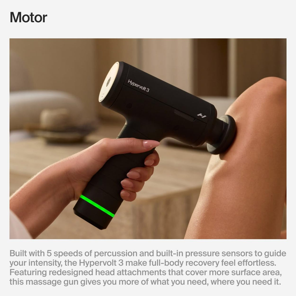 Hyperice Hypervolt 3 Percussion Massage Gun Heated Head Premium Carry Case