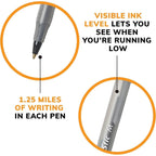 BIC Round Stic Xtra Life Ballpoint Pens - 1mm, Pack of 96 Black Pens