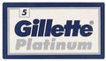 Buy now 25 GILLETTE Platinum Double Edge Razor Blades Made in Russia at indiglob india