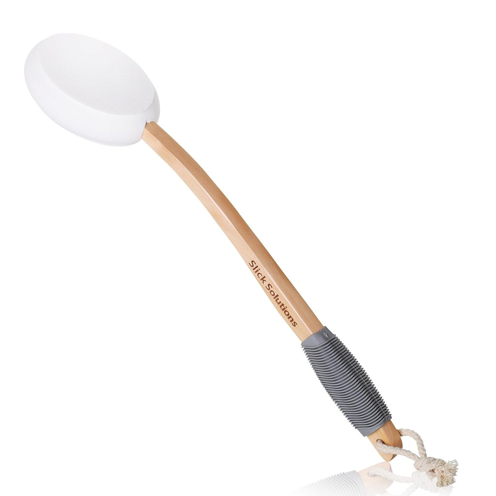 Buy now Slick- Lotion Applicator, 17 inch, Applicators for Your Back, Back Applicator Lotion, Certified Organic, Easy Reach Washable, Applicators, Self Tanner For All Skin Tone Grey Grip at indiglob india