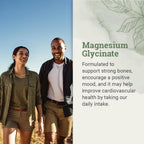 Pure Magnesium Glycinate 500mg Chelated High Absorption Magnesium for Sleep | Earth Harmony Chelated Magnesium Supplement, Glicinato de Magnesio