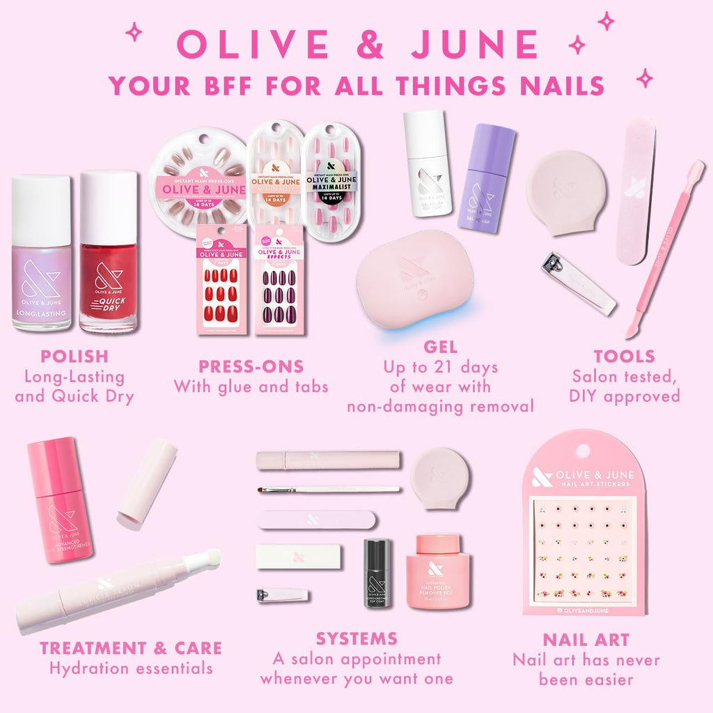 Olive & June Nourishing Remover Pot | Non Acetone | No-Mess Nail Polish Removal For Hands & Feet | Vitamin E & Chamomile | Acetone - Free Super Fast Removal | Vegan, Cruelty-Free