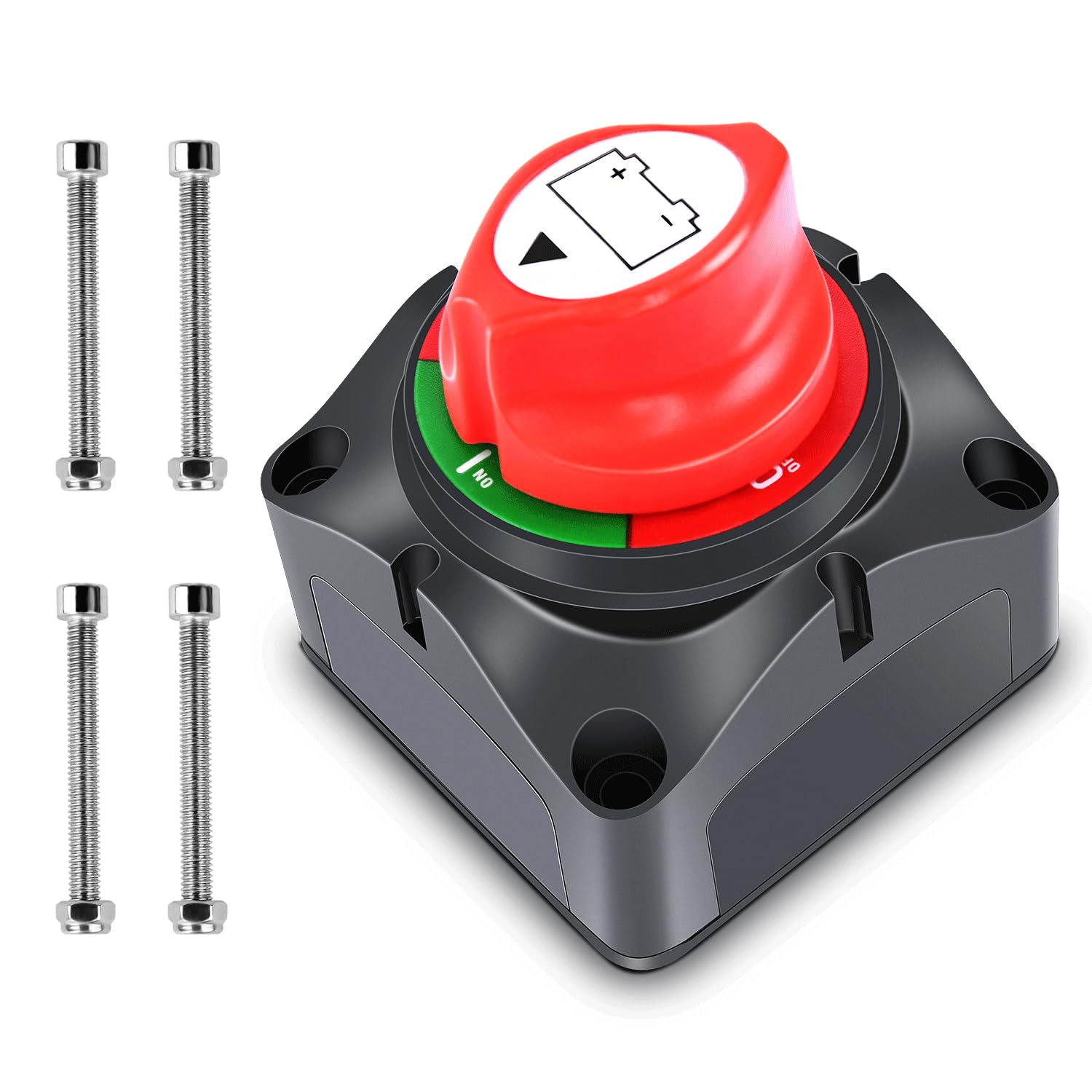 Buy now Nilight 1-2-Both-Off Battery Switch, 12V-48V Disconnect Master Cutoff Switches for Marine Boat Car RV ATV UTV Vehicle, Waterproof Heavy Duty Isolator On-Off Switch 275A at indiglob india