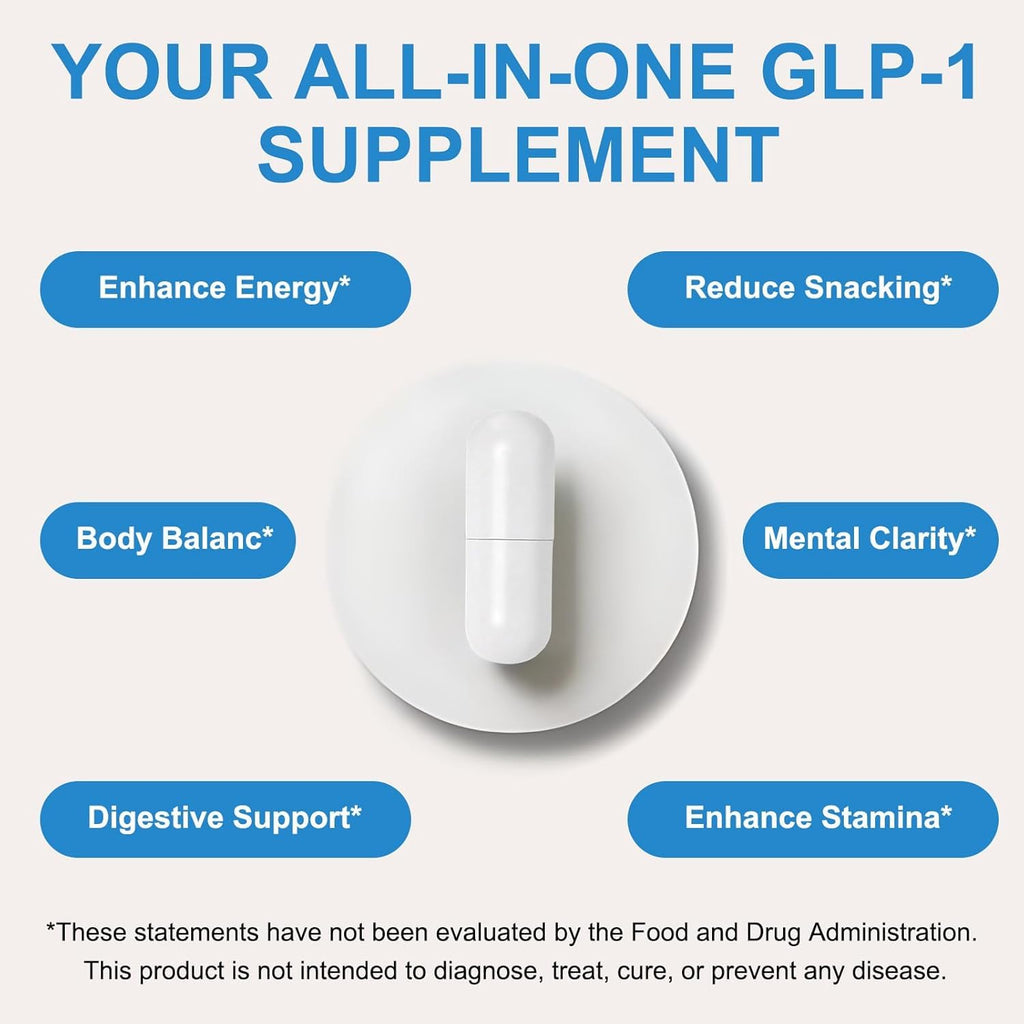 O NATURE . ZIRAN GLP-1 Weight Management Supplement for Women & Men, Multiple Probiotic & Vitamins Supplements, GLP1 Appetite Control, Energy & Digestion Balance - 90 Capsules (Pack of 1)