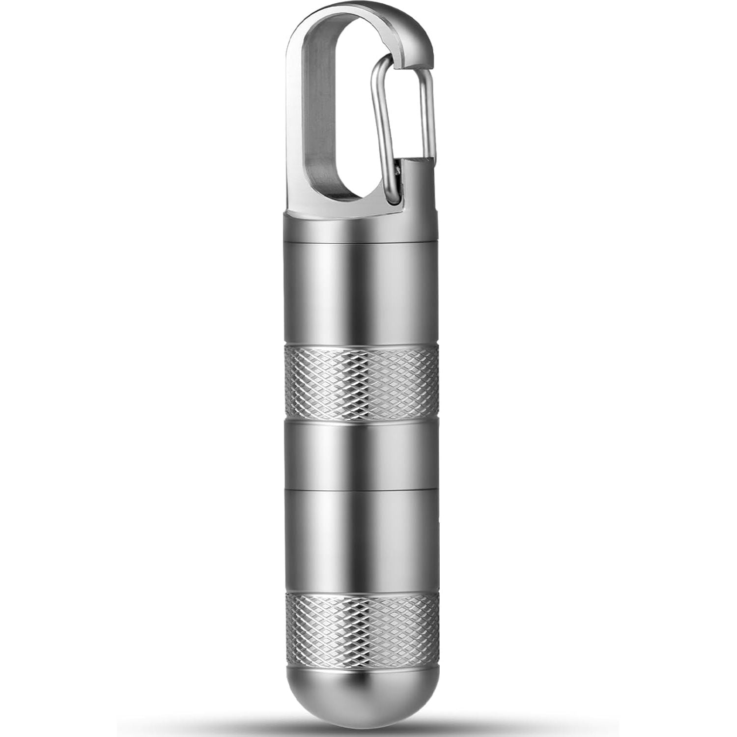 Buy now TISUR Small Travel Pill Box,Titanium Keychain Pill Holder Pill Case,Vitamin Organizer Metal Storage Pill Bottle Tube Container Multitool EDC Every Day Carry for Men Gray Titanium Medium - 2.16 Inch at indiglob india